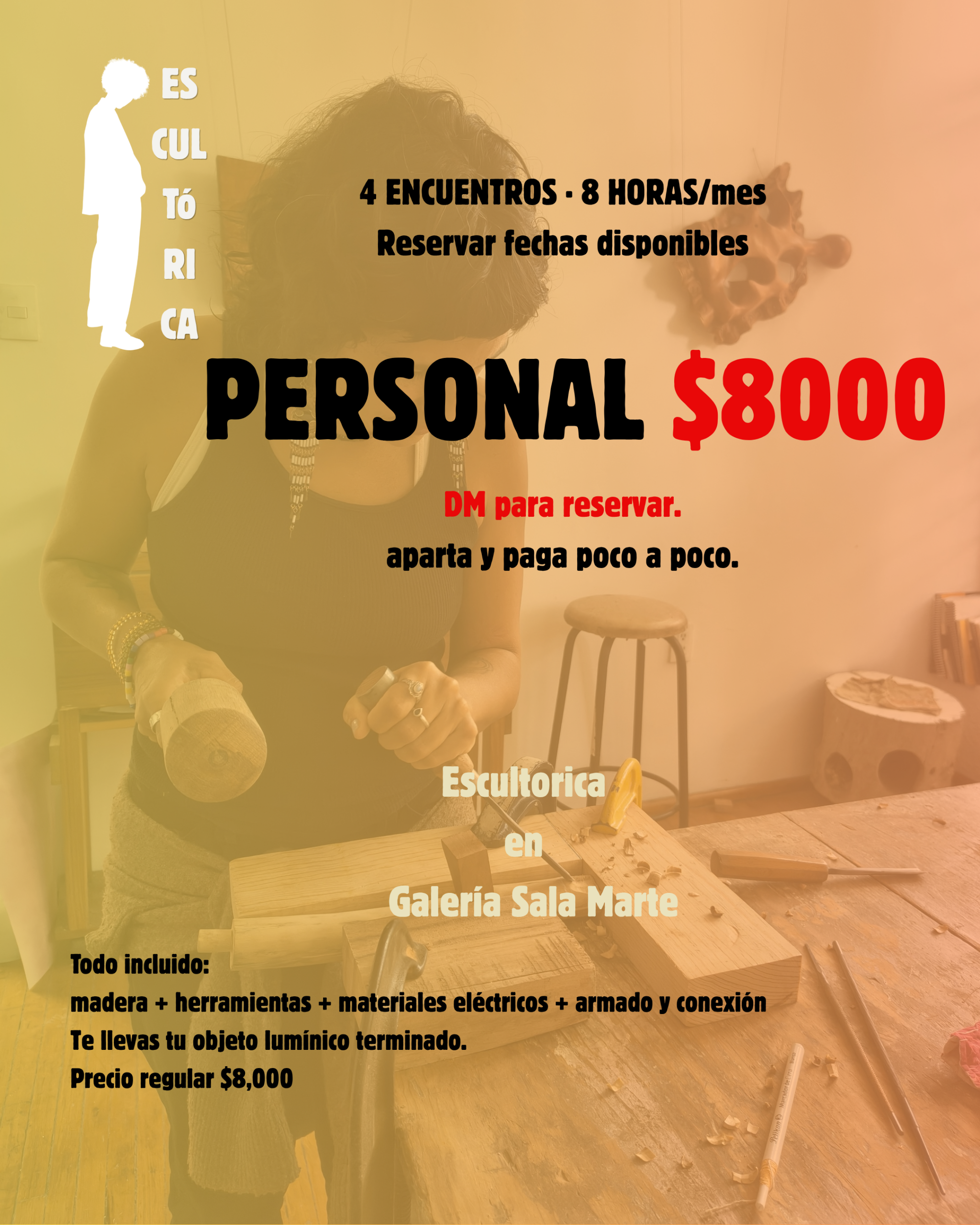 Modalidad, duración y precio del acompañamiento individual
